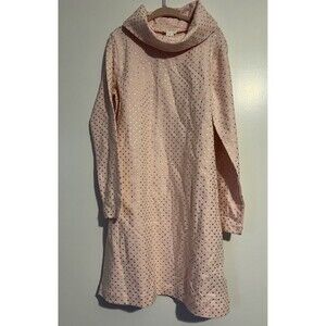 NWT Crewcuts Pink/Gold Polka Dot Turtleneck Knit Dress Girl's Size 7